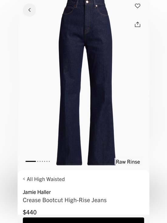 Jamie Haller Denim - Jamie Haller High-Rise Flare Jeans in Dark Indigo size 26, never been worn